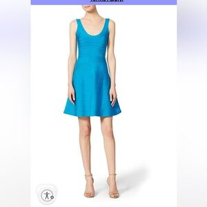Herve Leger Turquoise Eva Dress small NWOT